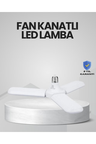 Muratech Enerji Tasarruflu Led Ampül 60 Watt 4 Kollu Beyaz Işık