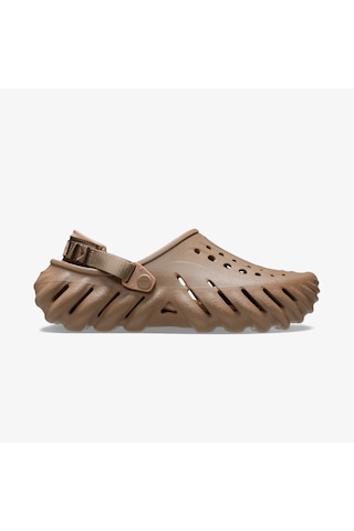 Crocs Echo Unisex Kahverengi Terlik Düz 207937 Kahverengi