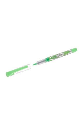 Pentel Fosforlu - Likit Mürekkep, Şeffaf Gövde, Kalem Tipi Yeşil .