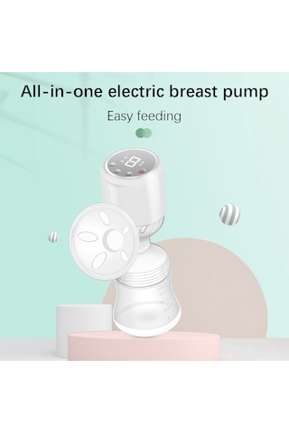 Geeroyoo Yc-10r Taşınabilir Elektrikli Göğüs Pompası, 9 Kademeli Emme Gücü, Masaj Ve Laktasyon Fonksiyonlu, Led Ekran, Pp Malzeme, Beyaz