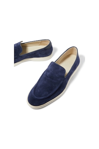 Cqp Debonair Süet Deri Erkek Loafer 40-45 Mavi