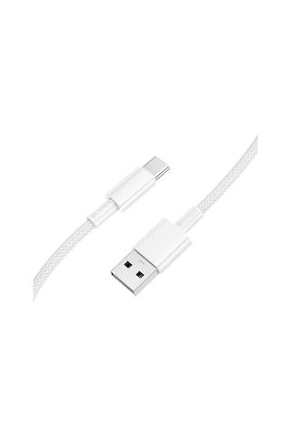 Borofone Bx117 1m 3a Usb Tip-c Kaynağı Şarj Veri Kablosu Beyaz