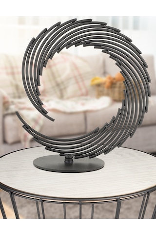 Begüsa Bakü Metal Aksesuar Biblo 25 Cm Siyah