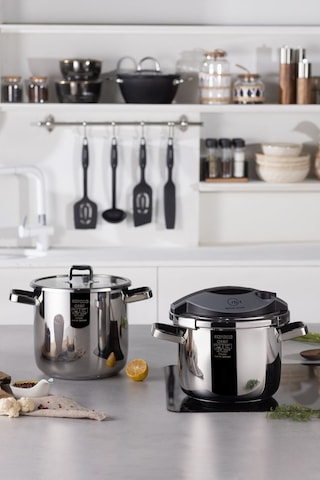 Karaca Orbit İndüksiyon Tabanlı Düdüklü Tencere Seti 6+8 Lt Siyah