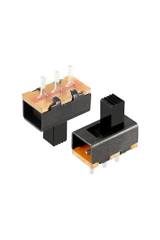 3 Pin Spdt On Off Kulaksız Sürgülü Anahtar 180° - 10 Adet