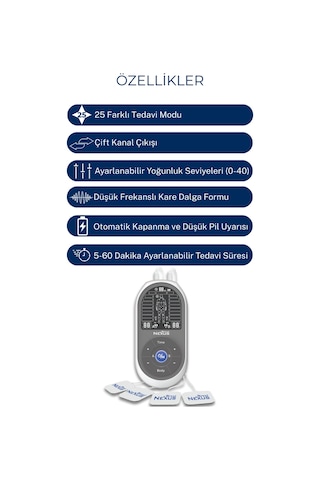 Direct Nexus TENS ve EMS Masaj Cihazı | Giderici & Rahatlatıcı Stimülatör
