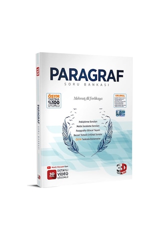 2023 Paragraf Soru Bankası -  3D Yayınları