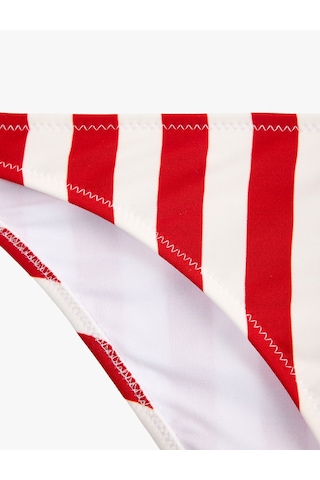 Koton Koton X Şahika Ercümen - Çizgili Bikini Altı Kırmızı Çizgili 6sak00264mm