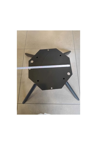 Metal Sabit Berjer Ayağı - Mobilya Ayağı - Örümcek Ayak - Siyah
