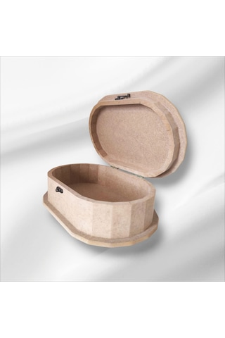 Ahşap-boyanabilir-oval-çok Amaçlı Kutu