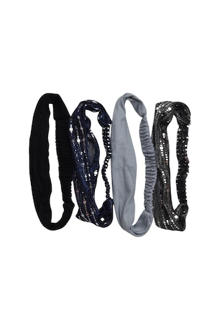Lastikli Bandana 4 Lü Set Kahverengi