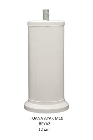 Tuana Ayak 12 cm M10 Cıvatalı Beyaz