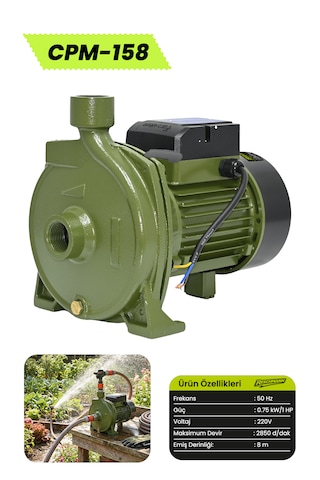 Reschmann R-cpm158 Profesyonel Santrifüj Su Pompası 0.75 Kw / 1 Hp