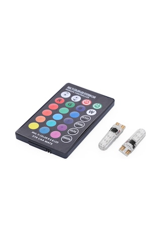 T10 Led Kumandalı Rgb 16 Renk Ve Çakarlı Seçeneği Versiyon 2