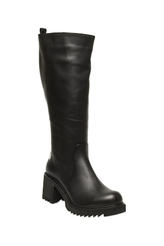 Mammamia D25kc-2330 Kalin Topuklu Günlük Siyah Kadın Çizme Siyah