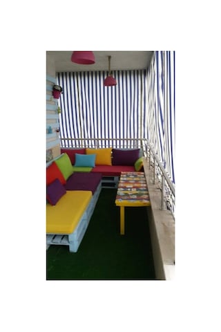 Antrasit-gri Kornişli Pilesiz Balkon Perdesi Suya Ve Rüzgâra Dayanıklı Antrasit - Gri
