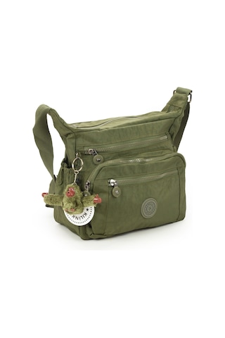 Krinkıl / Klinkır Su Geçirmez Kumaş Çok Gözlü Çapraz Kol Ve Omuz Postacı Çantası Haki 5835 Haki