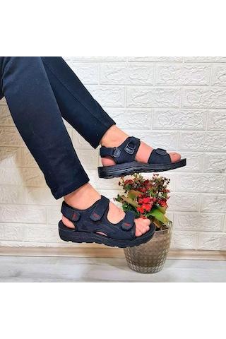 Fiyra Gnpl Siyah Rahat Erkek Günlük Sandalet 001