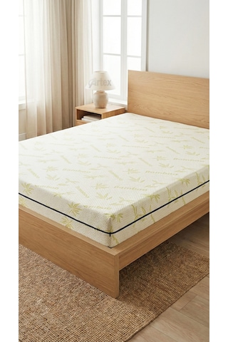 Artex Kılıf Bamboo 150x200 Yatak Kılıfı Koruyucusu Örtüsü Fermuarlı Kapitone Fit Zippered Mattress Cover Çift Kişilik Beyaz