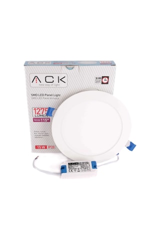 Ack-ap01-01530 15 W Sıva Altı Yuvarlak Led Panel Beyaz Beyaz
