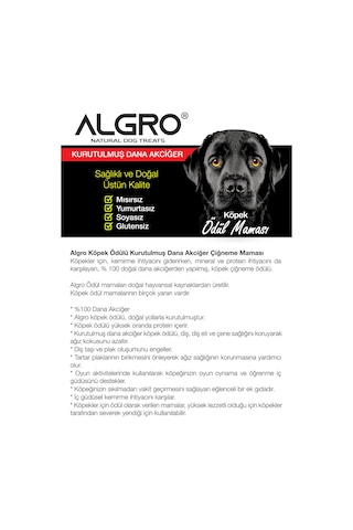 Algro Dana Akciğer Köpek Çiğneme Maması 3 x 120 G