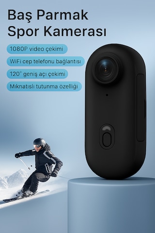 1080p Cep Mini Spor Vücut Kamerası Taşınabilir Kask Vlog Kamera