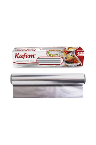Kafem Aluminyum Folyo 30 CM x 50 M 10mic 4 Paket