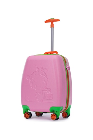 Wexta Wx-410 Disney Serisi Pembe Kız Çocuk Çocuk Valizi Pembe
