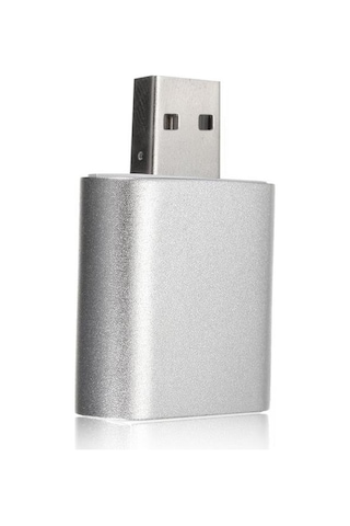 7.1 Mikrofon Destekli 7 Kanal Çift Girişli Harici USB Ses Kartı