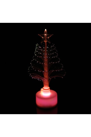 Kosona Renkli Işıklı Led Fiber Optik Noel Ağacı, İç/ Dış Mekan Dekorasyonu, Dayanıklı Plastik, Hediye Seçeneği