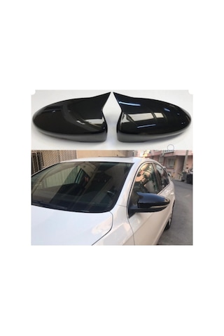 Otoçizgi Vw Passat B7 Batman Yarasa Ayna Kapağı Piano Black Abs Plastik Otoçizgi