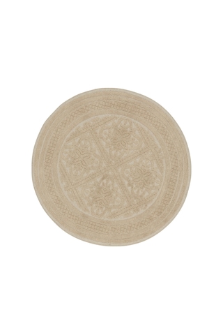 Karaca Home Vio Ekru Yuvarlak 100x100 Cm Paspas 200.22.02.0015 Ekru