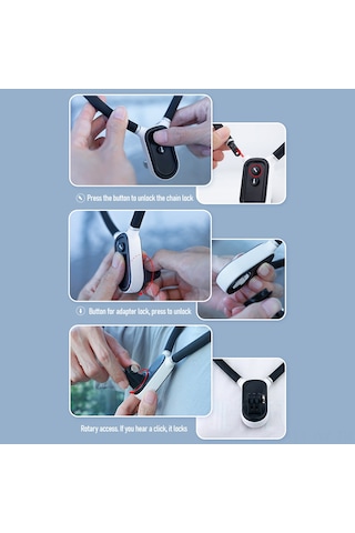 Wezone Gopro Insta360 Djı İçin Manyetik Boyun Tutucu - Ön Perspektif Spor Kamerası Vurgu Kolu