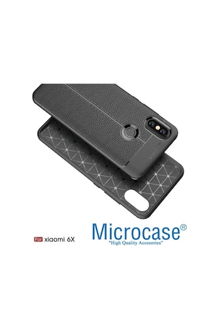 Xiaomi Mi A2-6X Leather Tpu Silikon Kilif + Tempered Glass Cam 266277350 - Seçenek / Cam Koruma-Cam Istiyorum