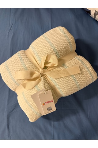 Tiffany Baby Çift Taraflı Müslin Battaniye 160x195 Cm Mint