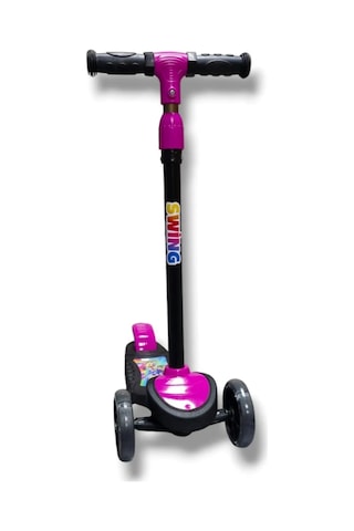 3 Tekerlekli Led Işıklı Çocuk Scooter Pembe