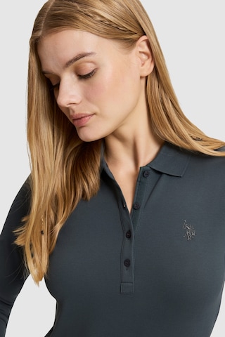U.S. Polo Assn. Kadın Gri Polo Yaka Basic Sweatshirt 50326760-vr076 Sıs