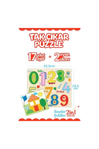 Fisher-price Fisher Price Tak Çıkar Puzzle Şekiller Sayılar