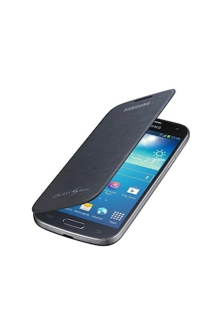 Galaxy Uyumlu S4 Mini İ9190 İle Uyumlu Flip Cover Kılıf Lacivert Ef-fı919bbegww