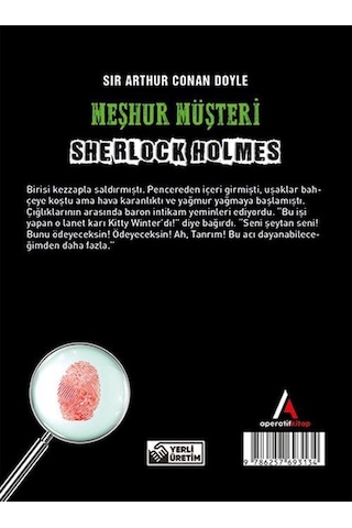 Meşhur Müşteri - Sherlock Holmes - Cep Boy Aperatif Tadımlık Kita