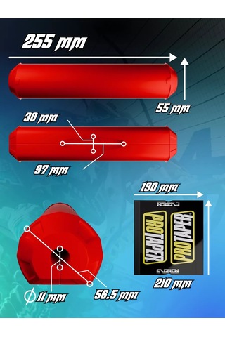 Krıstal Shop Protaper Pitbike Motosiklet Enduro İçin Direksiyon Yastığı 163304188