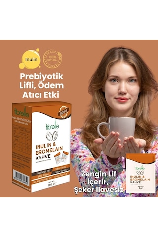 Fibrelle İnülin-bromelain Kahve 60 Adet 3gr Saşe 180g Diğer