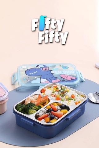 Vagonlife Lunch Box 750 Ml Sızdırmaz,karışmaz Üç Bölmeli Yeni Nesil Sefer Tası-fflbox50555 Pudra