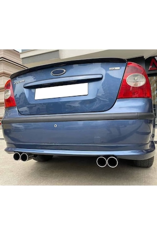 Ford Focus 2 Sedan Arka Ek Difüzör Siyah Plastik 2004 2005 2006 2007 2008 Arka-difizör-bodykit-ek