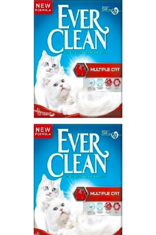 Ever Clean Multiple Cat İnce Topaklaşan Bentonit Kedi Kumu 2 x 10 L