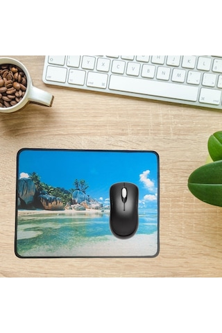 Dumles 25x32 Cm Küçük Boy Mouse Pad Manzara Ada