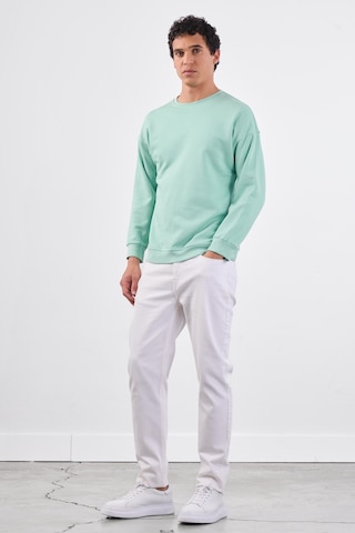 Dufy Mint Yeşili Bisiklet Yaka Regular Fit Erkek Sweatshirt Mint Yeşili