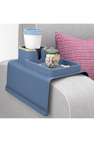 Sones Kanepe Kol Dayanağı Araba Kol Dayanağı Silikon Bardak Altlığı Isı Yalıtımı Haşlanma Önleyici Bardak Tutucu Mavi