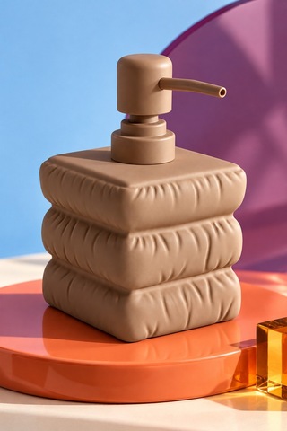 Rosıe Vizon Katmanlı Kare Seramik Sıvı Sabunluk 500 Ml Karışık
