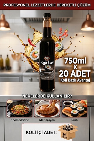 Chefs New Joy Soya Sosu 20 x 750 ML 1 Koli